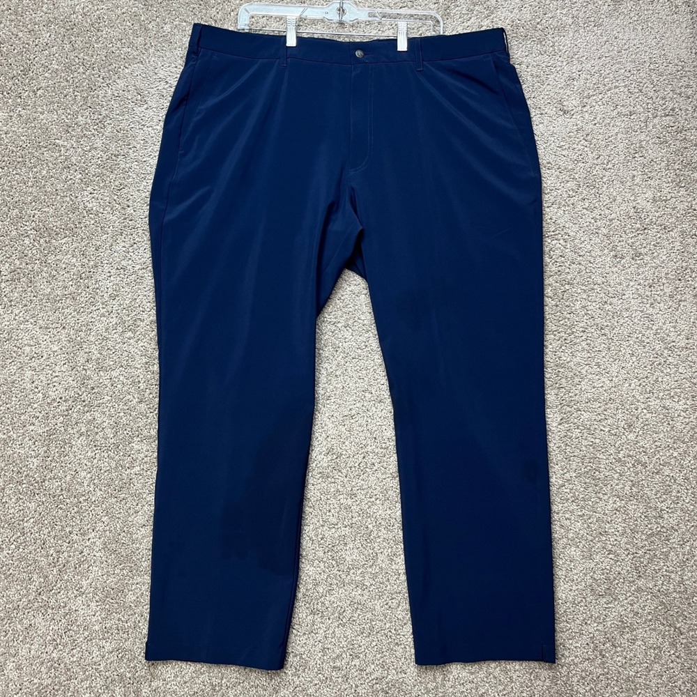 Callaway Golf Pants Men 42x30 Navy Blue Stretch Waistband Performance Flat Front
